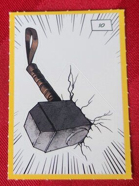 Loblaws Marvel Stickers - 10 Mjolnir - MAKE A BUNDLE!!